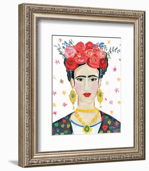 Homage to Frida Bright-Farida Zaman-Framed Art Print