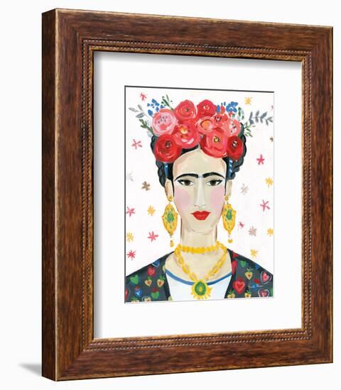 Homage to Frida Bright-Farida Zaman-Framed Art Print