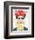 Homage to Frida Bright-Farida Zaman-Framed Art Print