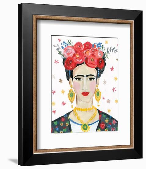 Homage to Frida Bright-Farida Zaman-Framed Art Print