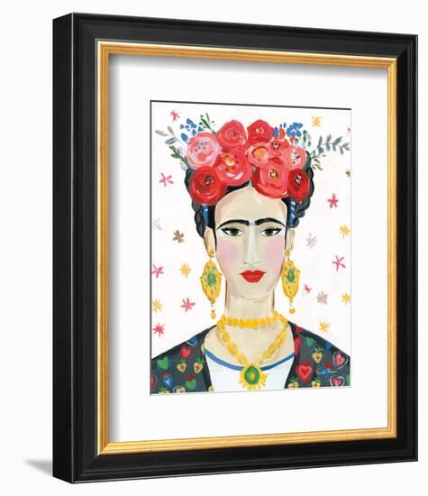 Homage to Frida Bright-Farida Zaman-Framed Art Print