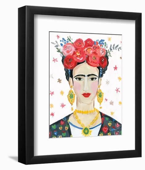 Homage to Frida Bright-Farida Zaman-Framed Art Print