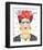 Homage to Frida Bright-Farida Zaman-Framed Art Print