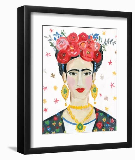 Homage to Frida Bright-Farida Zaman-Framed Art Print