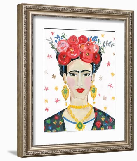 Homage to Frida Bright-Farida Zaman-Framed Art Print