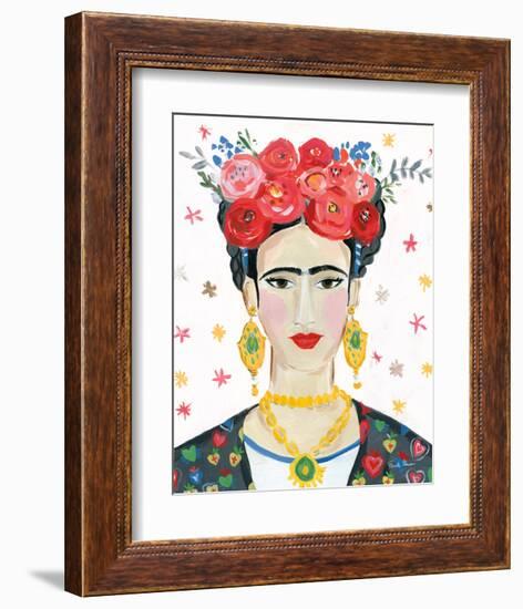 Homage to Frida Bright-Farida Zaman-Framed Art Print