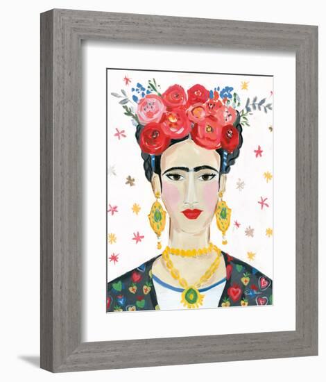 Homage to Frida Bright-Farida Zaman-Framed Art Print