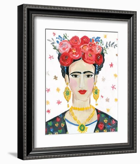 Homage to Frida Bright-Farida Zaman-Framed Art Print