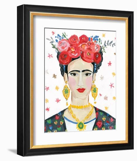 Homage to Frida Bright-Farida Zaman-Framed Art Print