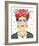 Homage to Frida Bright-Farida Zaman-Framed Art Print