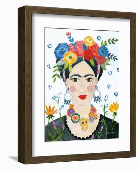 Homage to Frida II Bright-Farida Zaman-Framed Premium Giclee Print