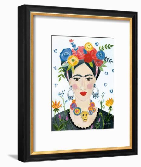 Homage to Frida II Bright-Farida Zaman-Framed Art Print