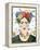 Homage to Frida II Bright-Farida Zaman-Framed Stretched Canvas