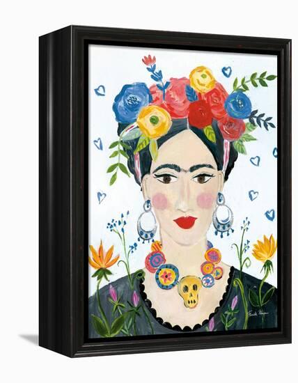 Homage to Frida II Bright-Farida Zaman-Framed Stretched Canvas