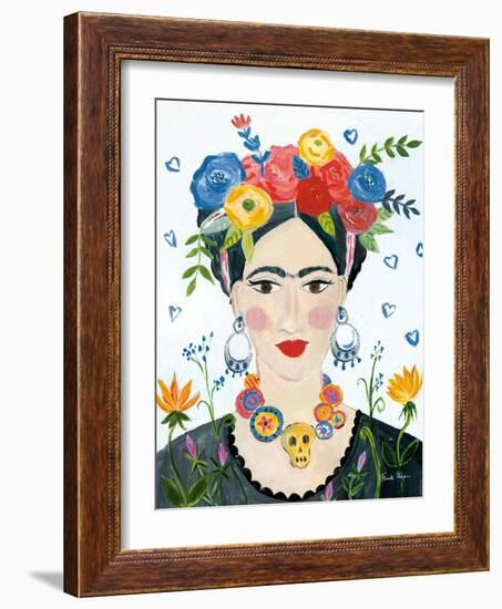 Homage to Frida II Bright-Farida Zaman-Framed Art Print