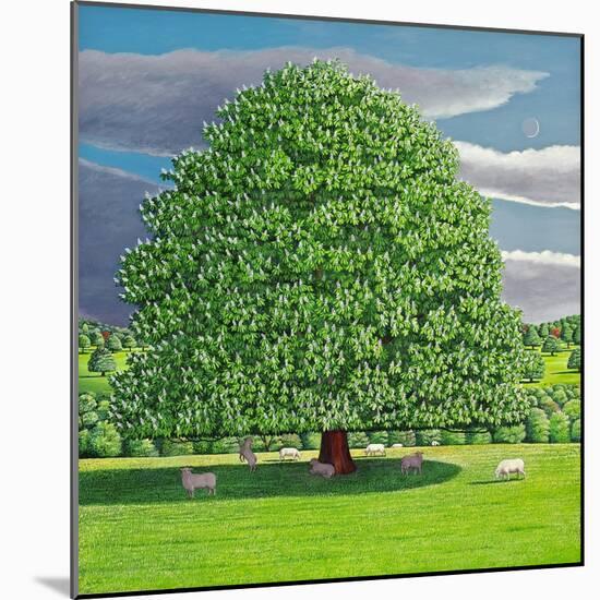 Homage to Horse Chestnut Tree, 2012-Liz Wright-Mounted Giclee Print