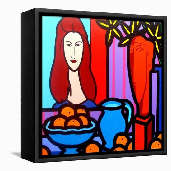 Homage to Modigliani 1-John Nolan-Framed Premier Image Canvas