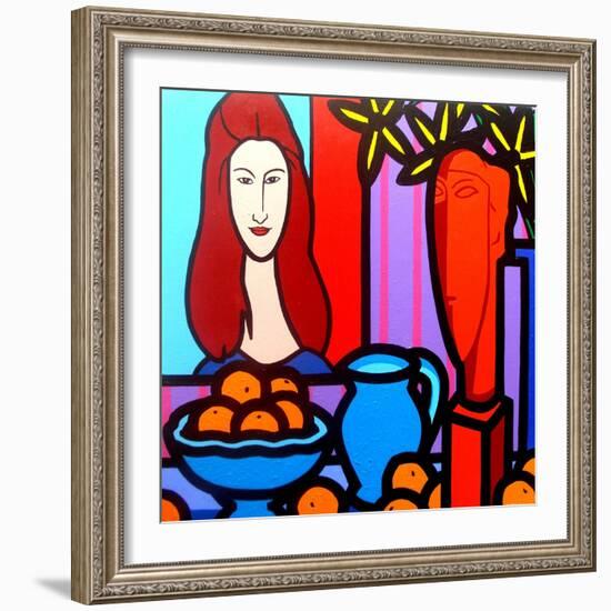 Homage to Modigliani 1-John Nolan-Framed Giclee Print