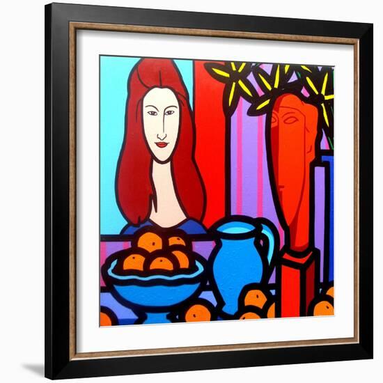 Homage to Modigliani 1-John Nolan-Framed Giclee Print