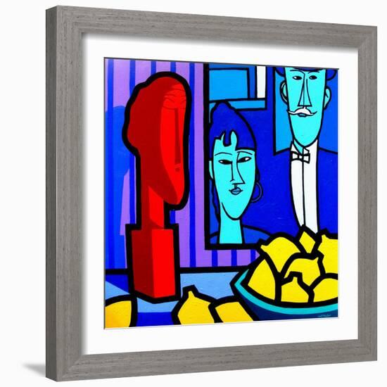 Homage to Modigliani 2-John Nolan-Framed Giclee Print