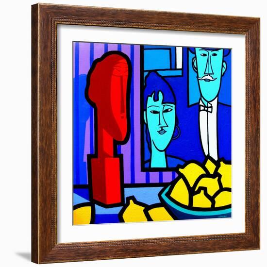 Homage to Modigliani 2-John Nolan-Framed Giclee Print