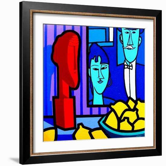 Homage to Modigliani 2-John Nolan-Framed Giclee Print