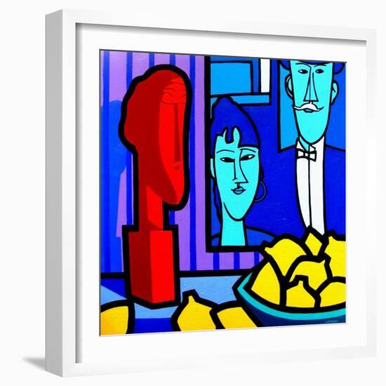 Homage to Modigliani 2-John Nolan-Framed Giclee Print