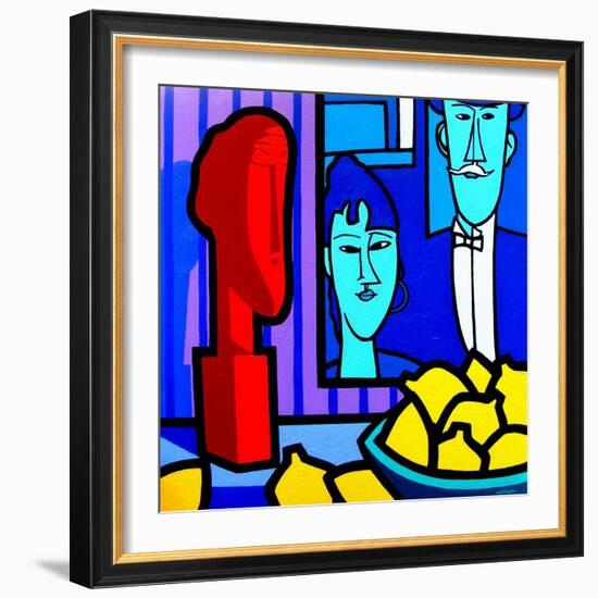 Homage to Modigliani 2-John Nolan-Framed Giclee Print