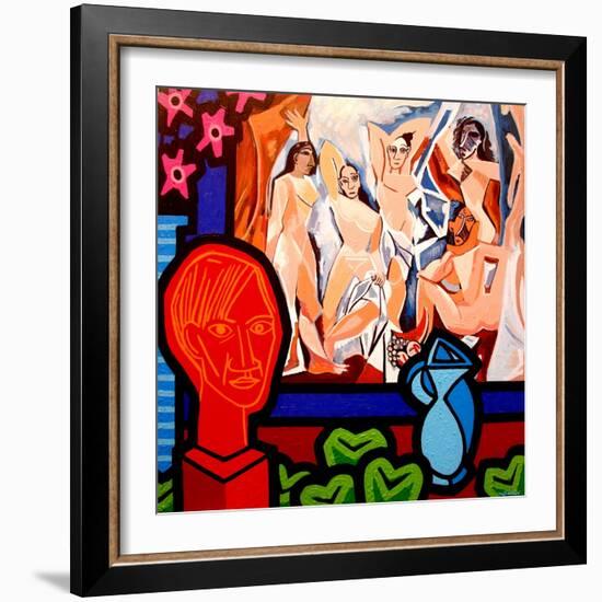 Homage to Picasso 1-John Nolan-Framed Giclee Print
