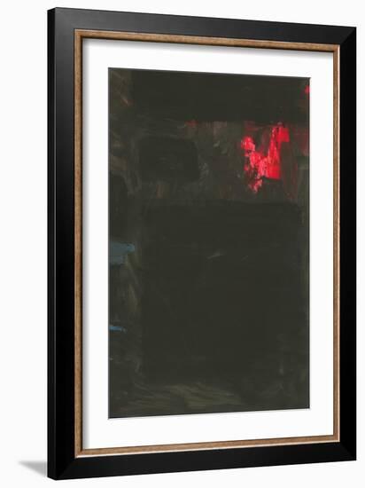 Homage to Rothko - Red and Blue on Black-SP-Framed Art Print