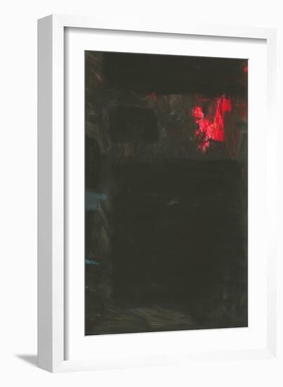 Homage to Rothko - Red and Blue on Black-SP-Framed Art Print