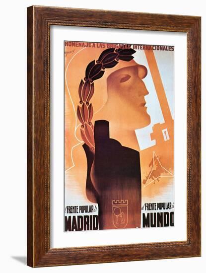 Homage to the International Brigades-Espert-Framed Art Print