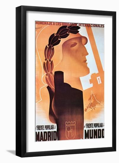 Homage to the International Brigades-Espert-Framed Art Print