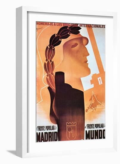 Homage to the International Brigades-Espert-Framed Art Print