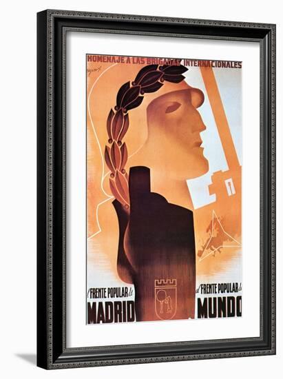 Homage to the International Brigades-Espert-Framed Art Print