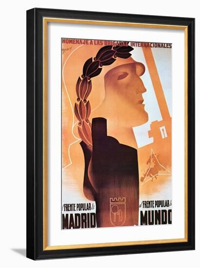 Homage to the International Brigades-Espert-Framed Art Print