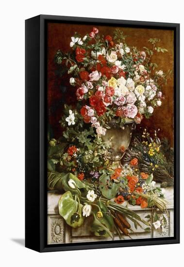 Homage to the Queen of Flowers, 1884-Charles Verlat-Framed Premier Image Canvas