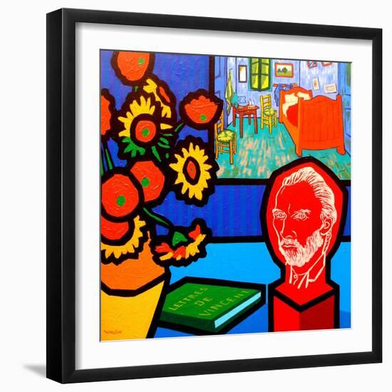 Homage to Van Gogh 3-John Nolan-Framed Giclee Print