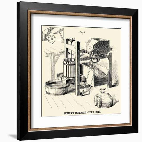 Homan's Improved Cider Mill-null-Framed Art Print