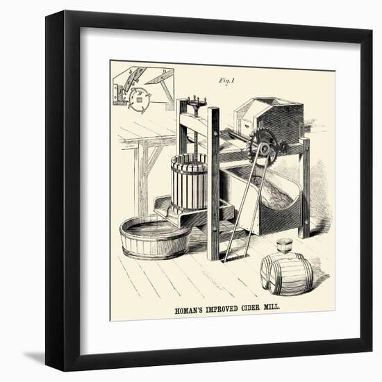 Homan's Improved Cider Mill-null-Framed Art Print
