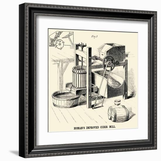 Homan's Improved Cider Mill-null-Framed Art Print