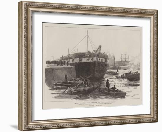 Home Again: the Return of the Foudroyant-William Lionel Wyllie-Framed Giclee Print