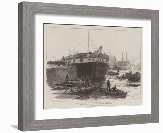 Home Again: the Return of the Foudroyant-William Lionel Wyllie-Framed Giclee Print