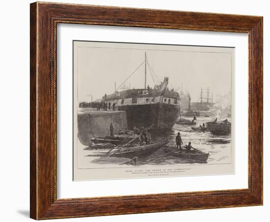 Home Again: the Return of the Foudroyant-William Lionel Wyllie-Framed Giclee Print