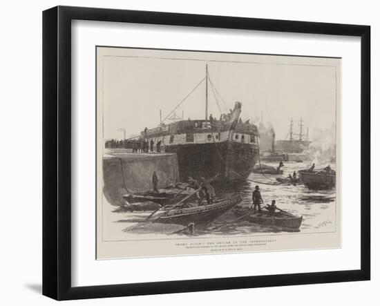 Home Again: the Return of the Foudroyant-William Lionel Wyllie-Framed Giclee Print