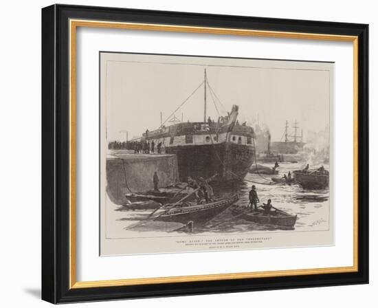 Home Again: the Return of the Foudroyant-William Lionel Wyllie-Framed Giclee Print