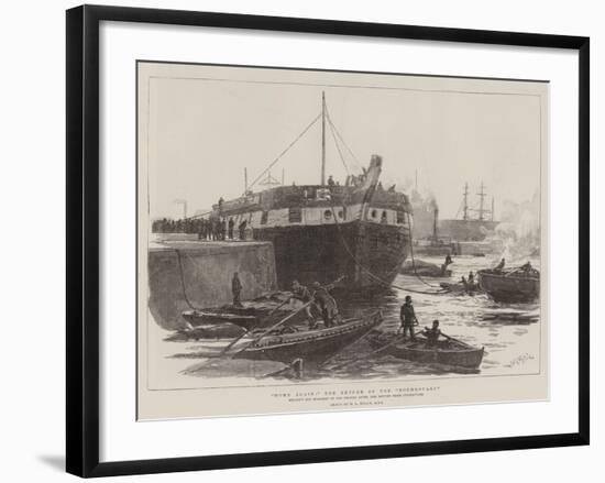 Home Again: the Return of the Foudroyant-William Lionel Wyllie-Framed Giclee Print