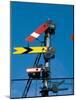 Home and Distant Signals (Gwr) on Gantry, Newton Abbot, Devon, England, United Kingdom-Ian Griffiths-Mounted Photographic Print