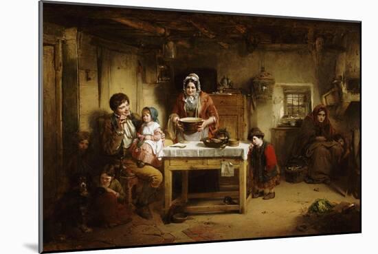 Home and the Homeless, 1856-Thomas Faed-Mounted Giclee Print