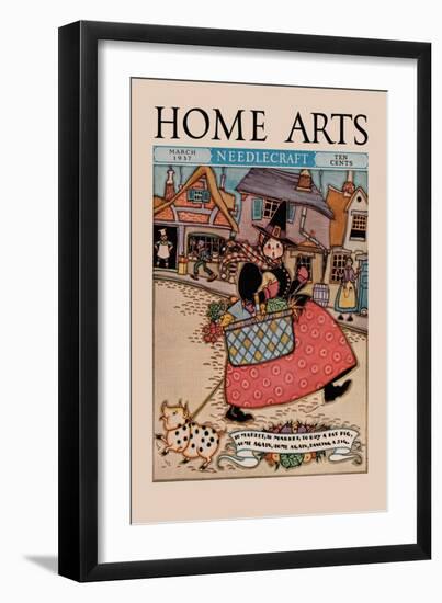 Home Arts: to Market-Mary Wright Jones-Framed Art Print